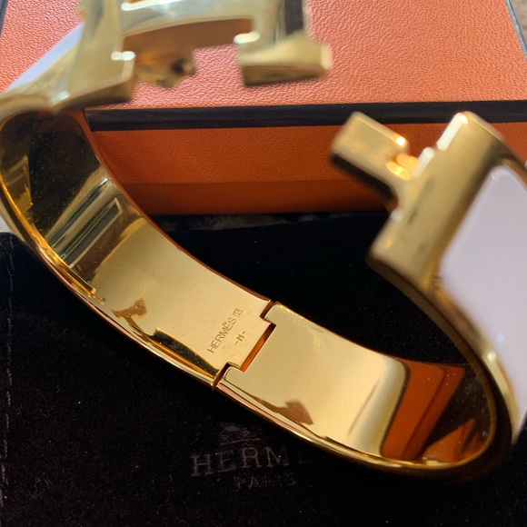 🚫SOLD🚫100% AuthenticHermes wide clic clac bangle - Picture 4 of 5